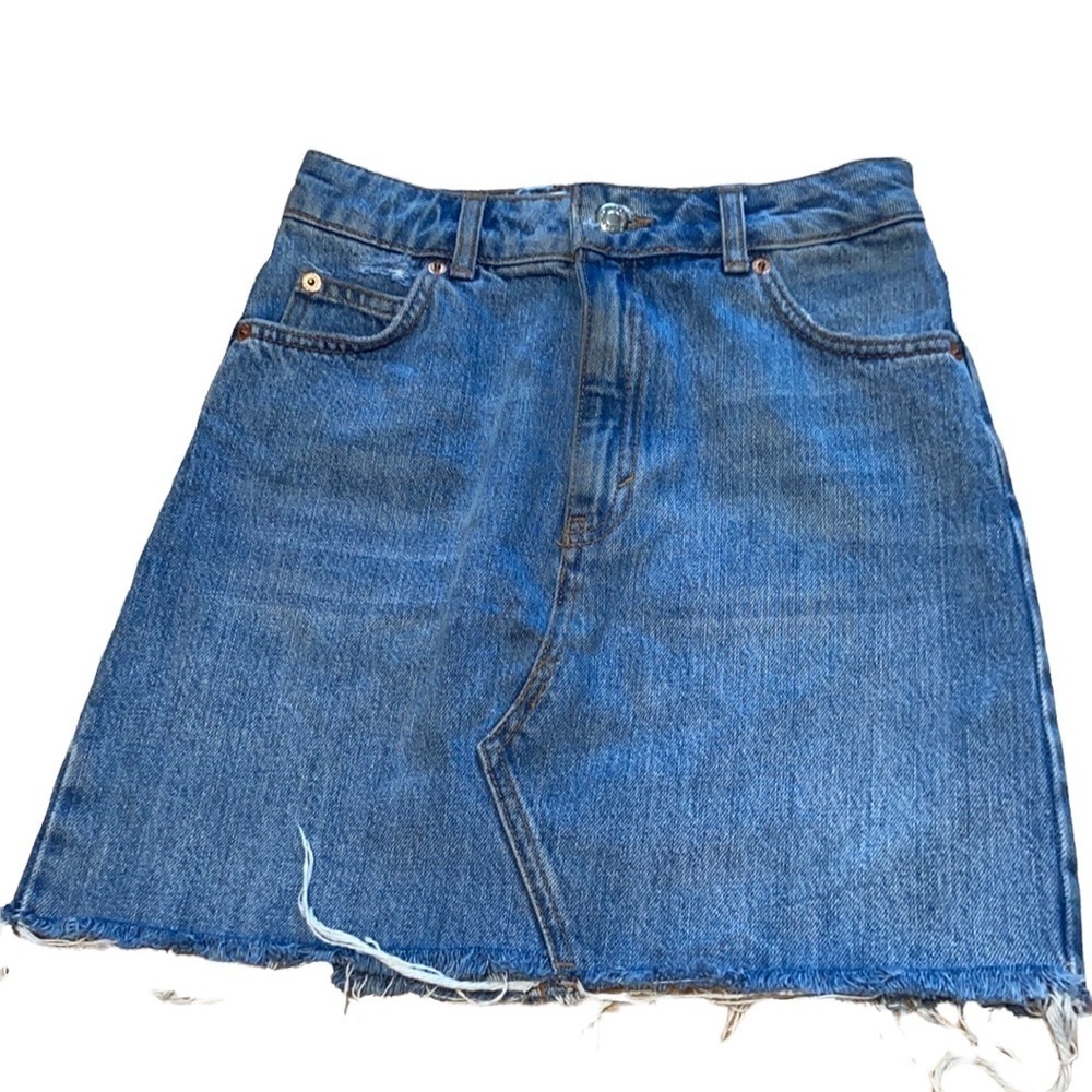 Top Shop denim mid length Skirt